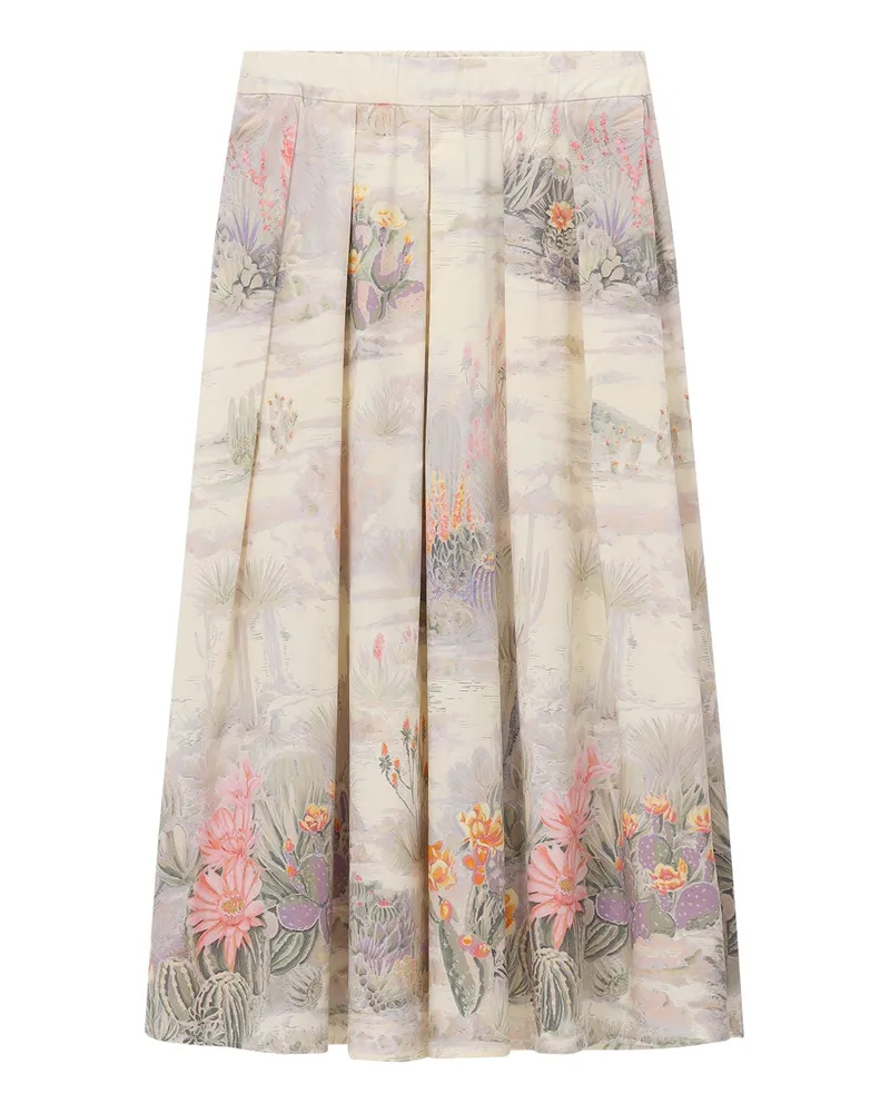 Riani Midirock aus Baumwolle Multicolor