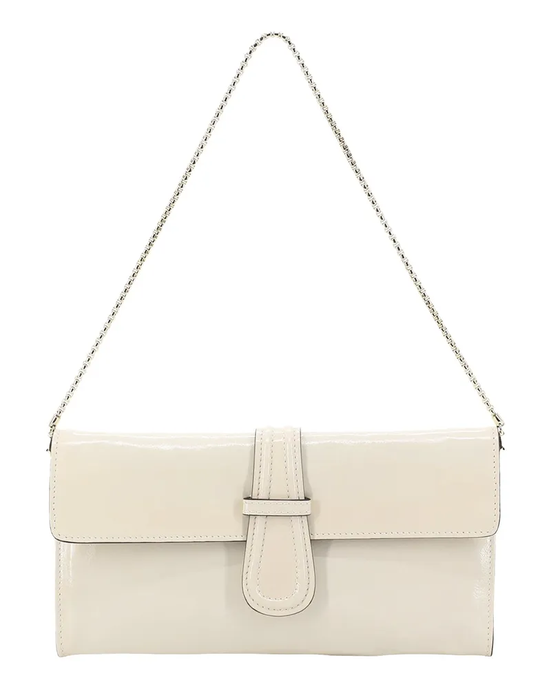 Abro Clutch Luna aus Leder Creme