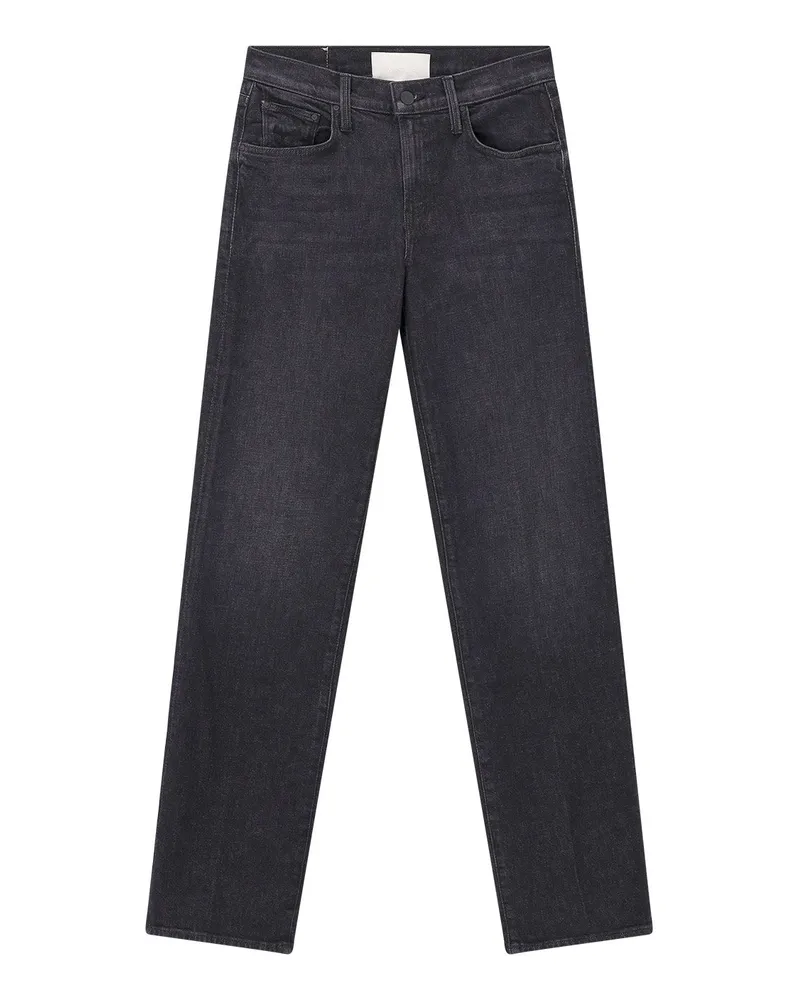 Mother Straight-Leg Jeans The Mid Rise Rambler Anthrazit