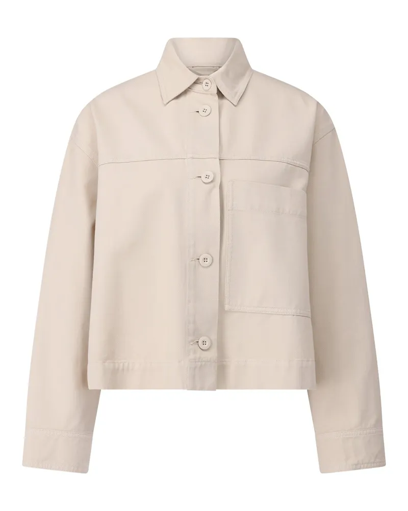 Max Mara Overshirt Salita im Denimstyle Beige