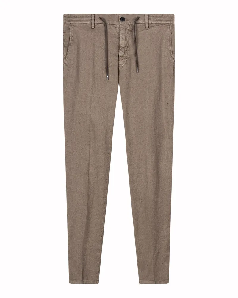 Mason's Slim-Fit Hose aus Leinenmix Braun