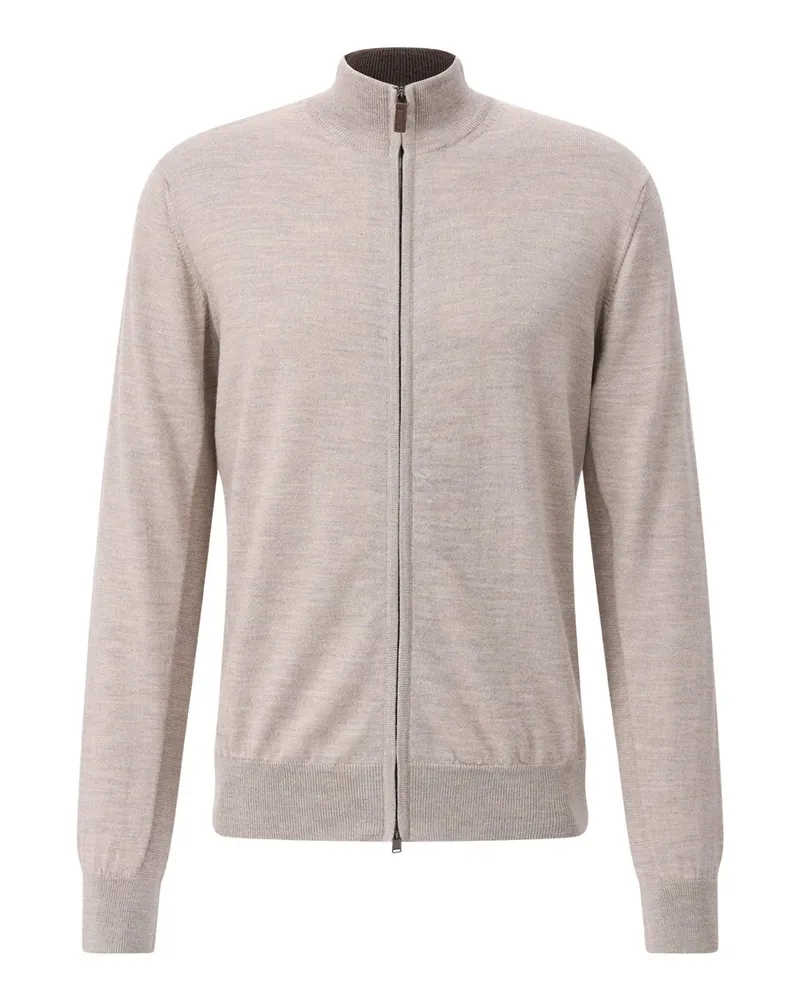 Eton Strickjacke aus Merinowolle Beige
