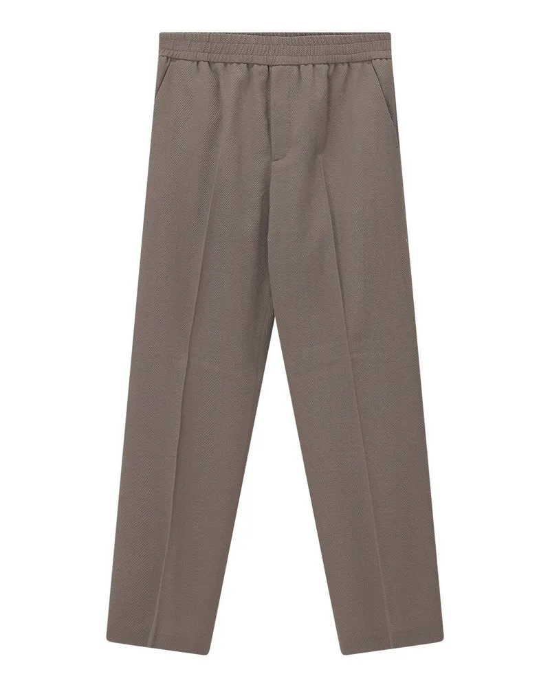 Golden Goose Weite Stoffhose Pompeo Braun