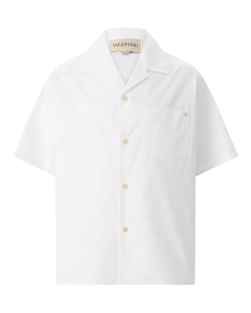 Valentino Garavani Hemd mit Logo Weiß