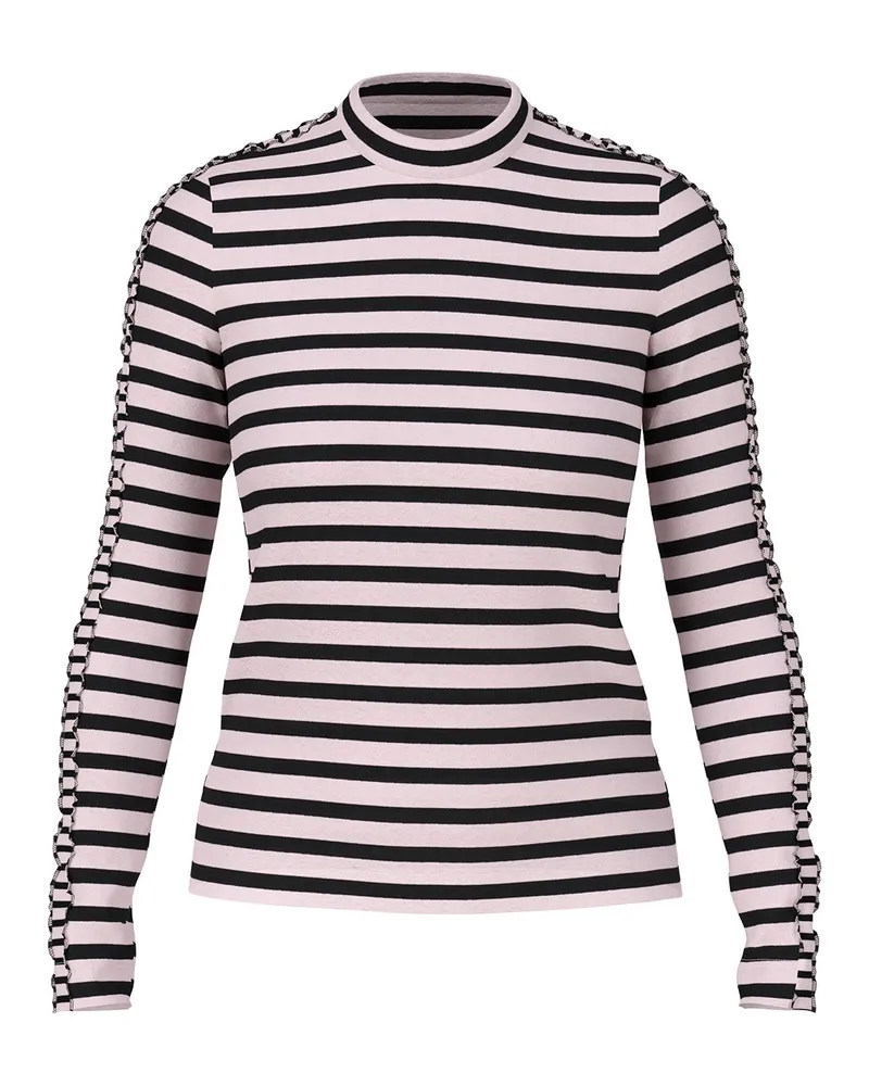 Marc Cain Maritimes Streifenshirt Rosa