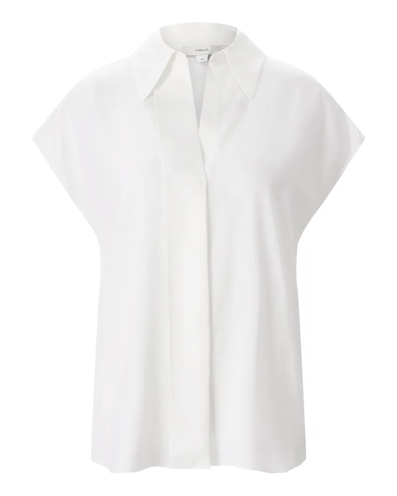 Vince Bluse aus Seide Weiß