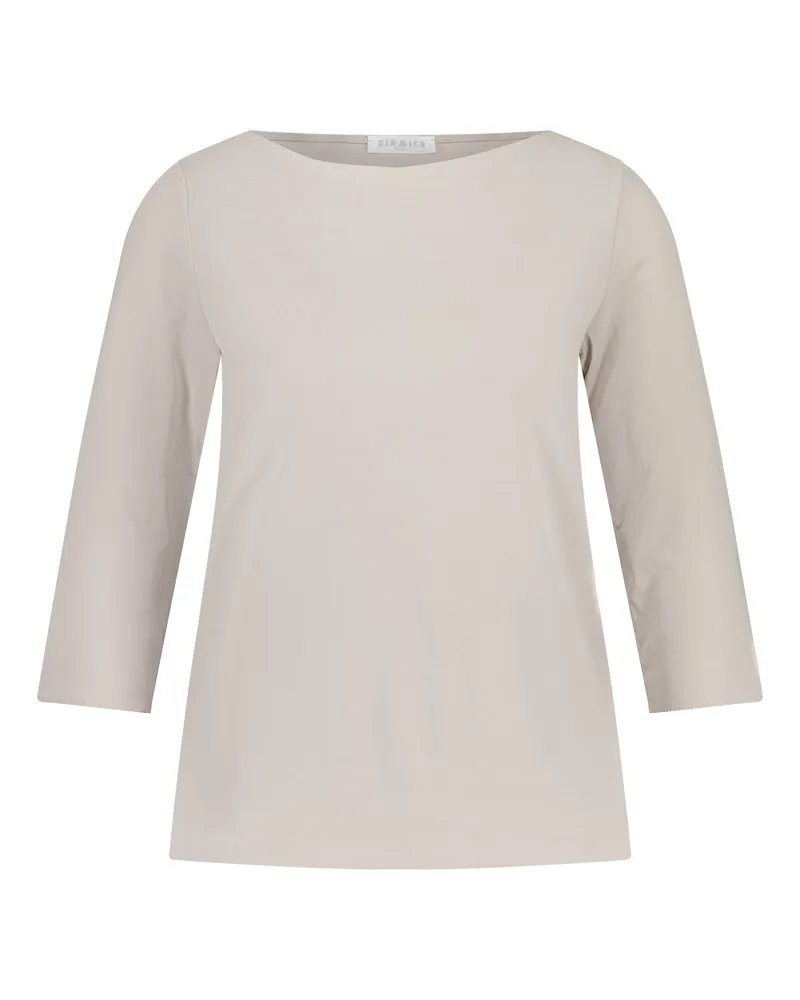 Kimmich Trikot Shirt aus Viskose-Crêpe Hellbraun