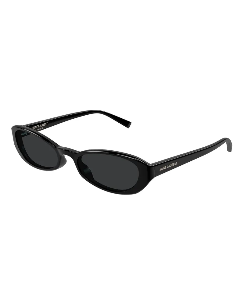 Saint Laurent Ovale Sonnenbrille SL 871 Schwarz