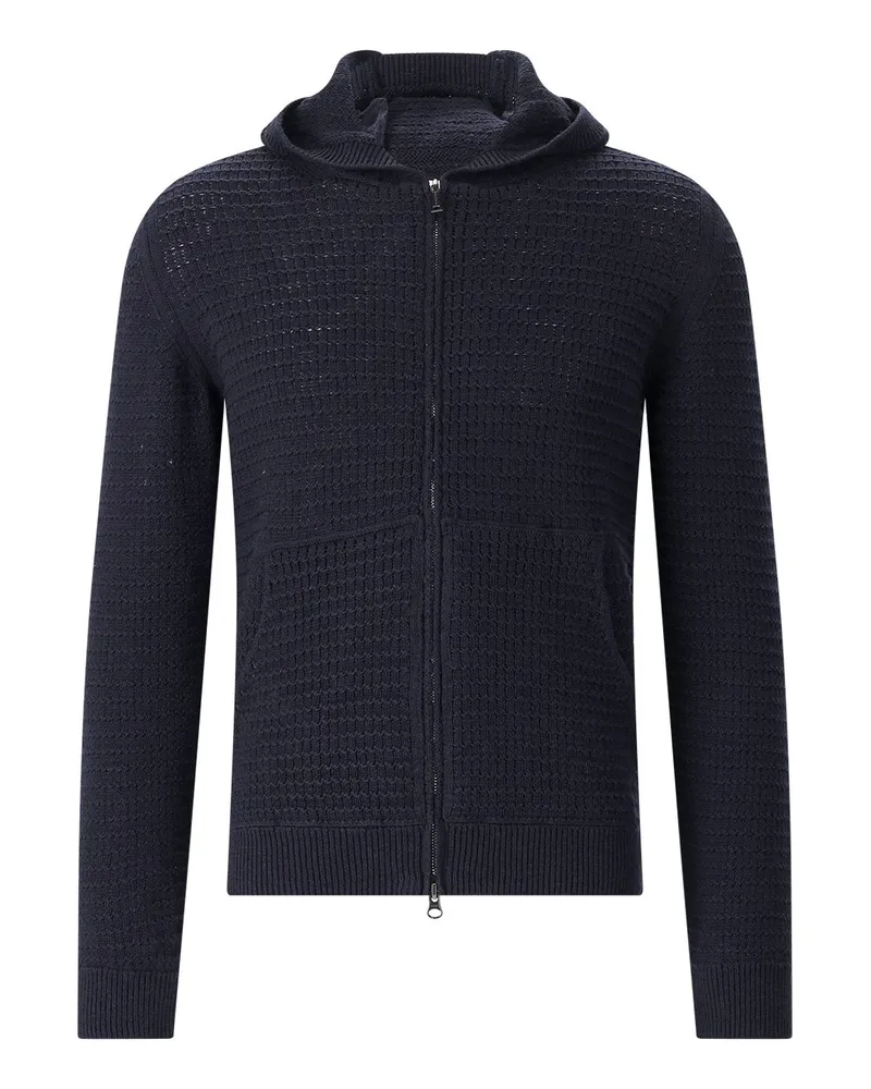Phil Petter Strickjacke mit Kapuze Navy