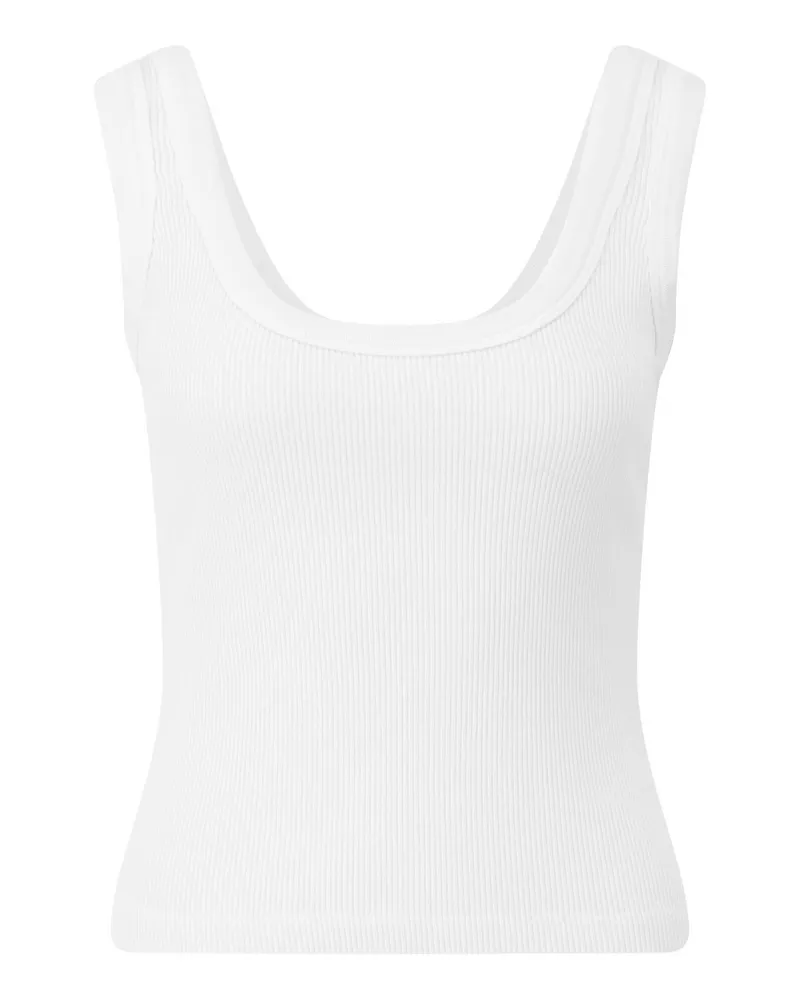 Citizens of humanity Geripptes Crop-Top Faye Weiß