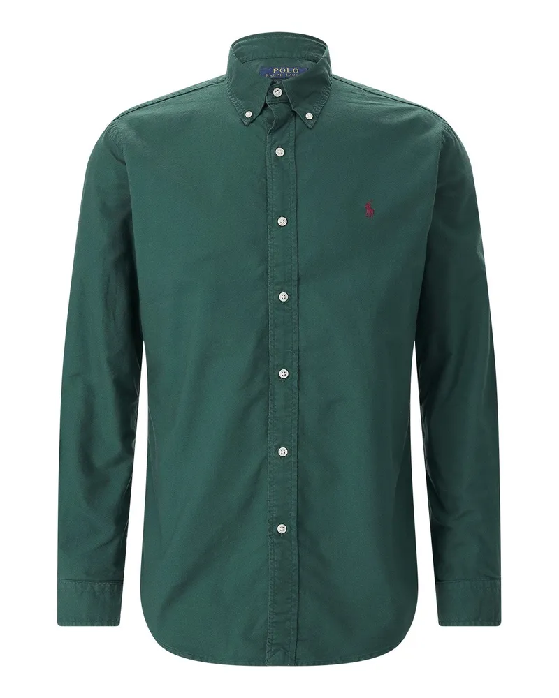 Ralph Lauren Slim-Fit Hemd aus Baumwolle Dunkelgrün