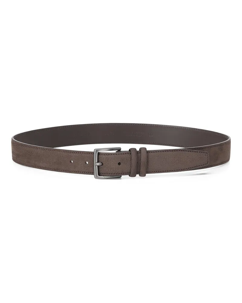 Orciani Gürtel aus Leder Grau