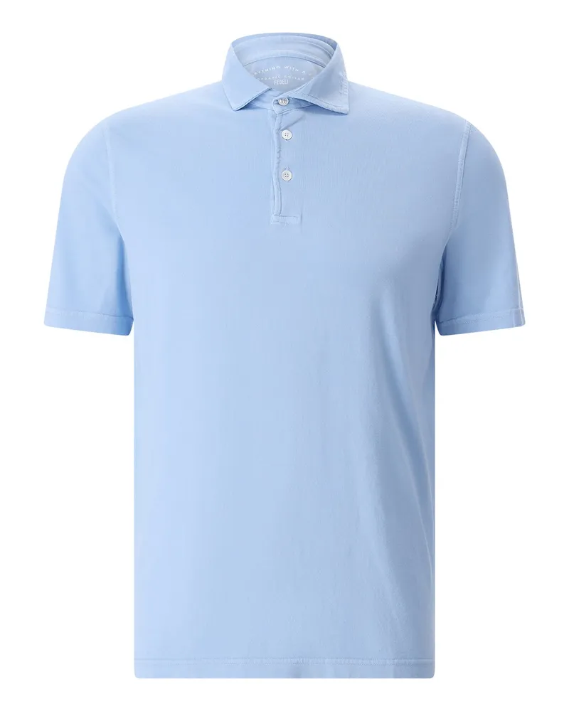 Fedeli Poloshirt Zero Hellblau