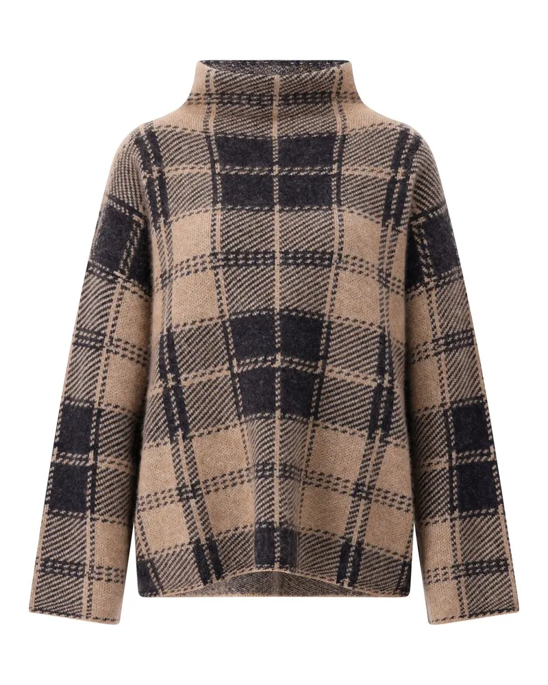 SMINFINITY Pullover aus Kaschmir & Seide Braun