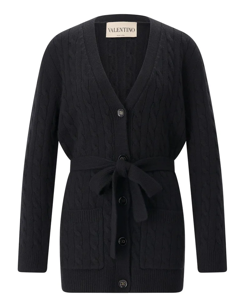 Valentino Garavani Strickjacke aus Kaschmir Schwarz