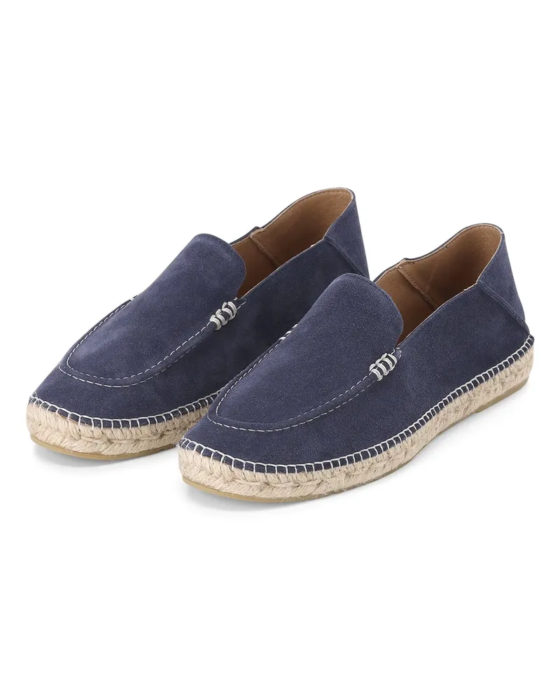 Espadrij Loafer aus Veloursleder Blau