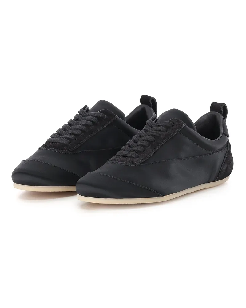 Jil Sander Satin Sneakers Schwarz