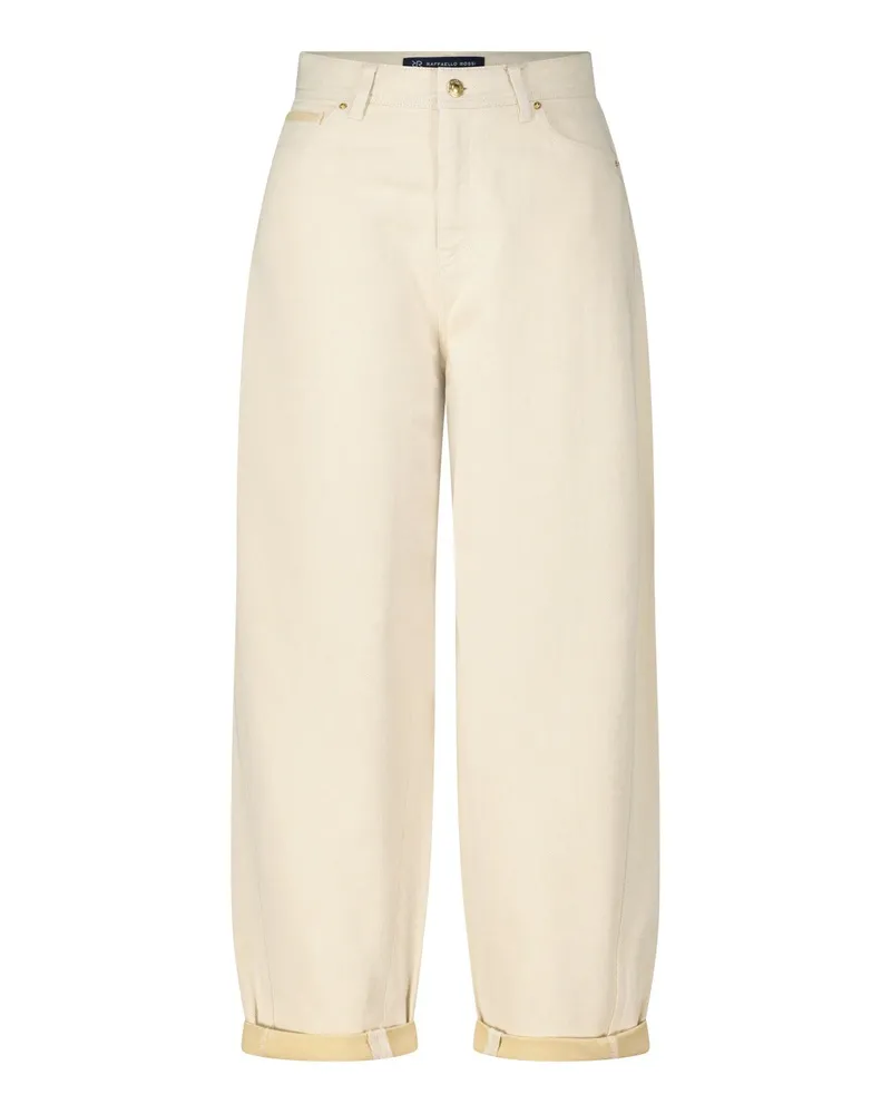 RAFFAELLO ROSSI  7/8 Paperbag Wide Leg Hose Hanni Beige