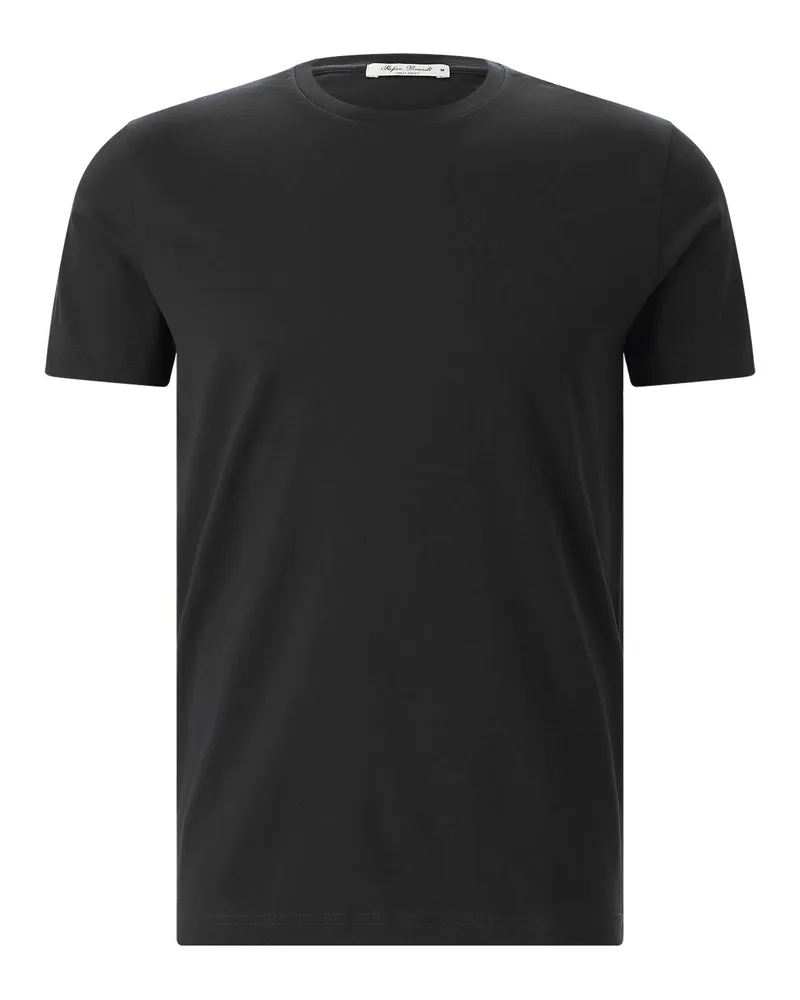 Stefan Brandt T-Shirt Enno aus Jersey Schwarz