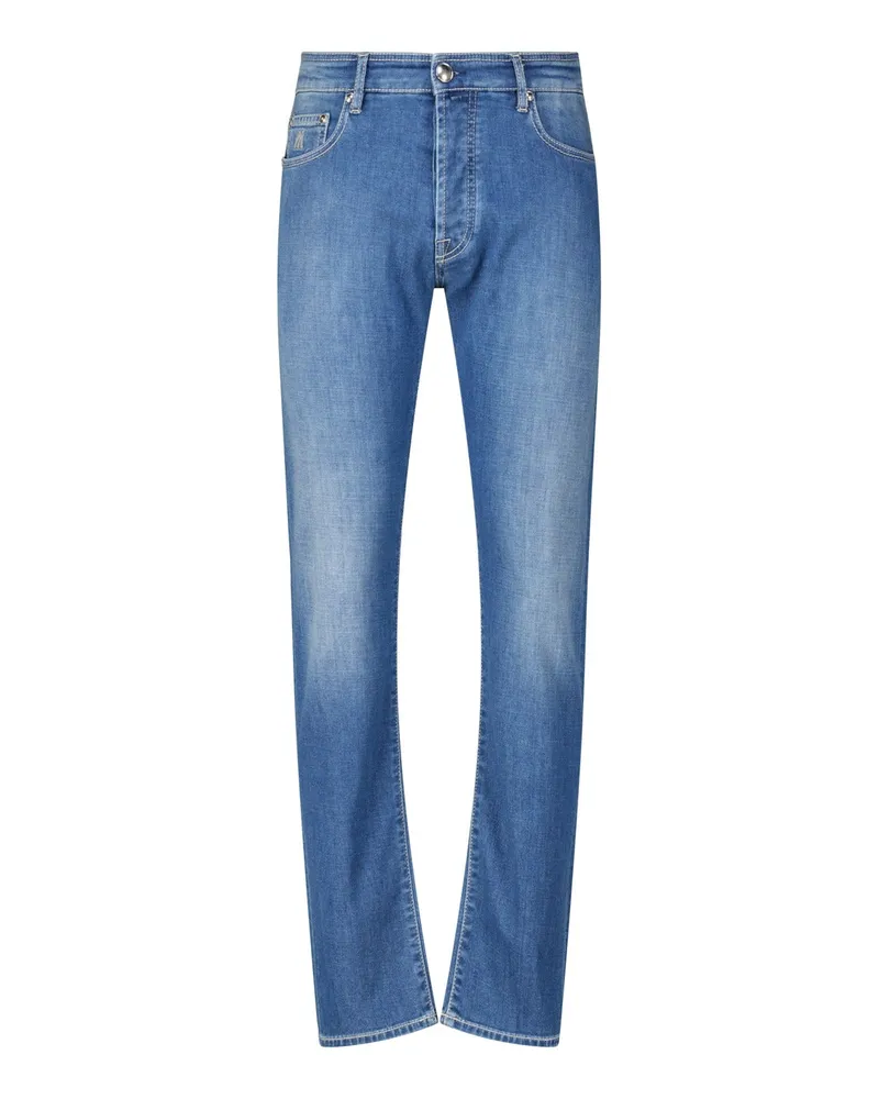 MOORER Regular-Fit Jeans Pavel Blau