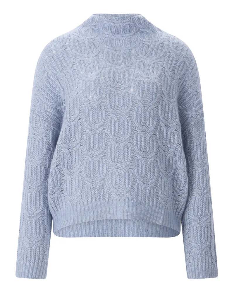 hemisphere Pullover aus Kaschmir & Baumwolle Hellblau