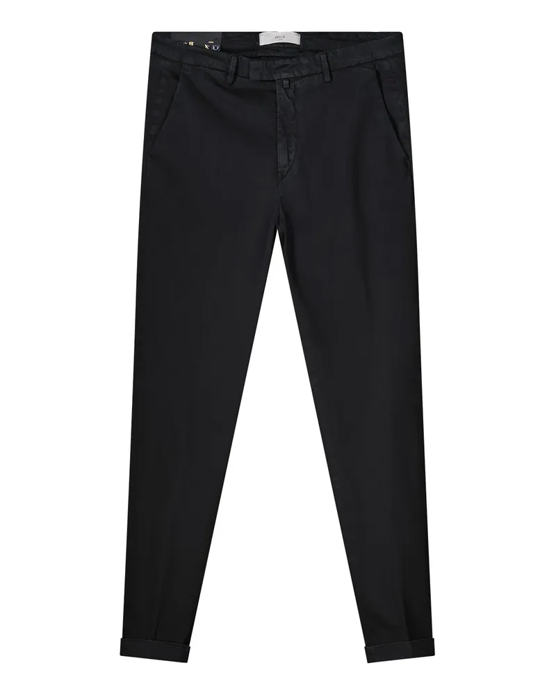 Briglia 1949 Slim-Fit Chinohose aus Baumwoll-Mix Schwarz