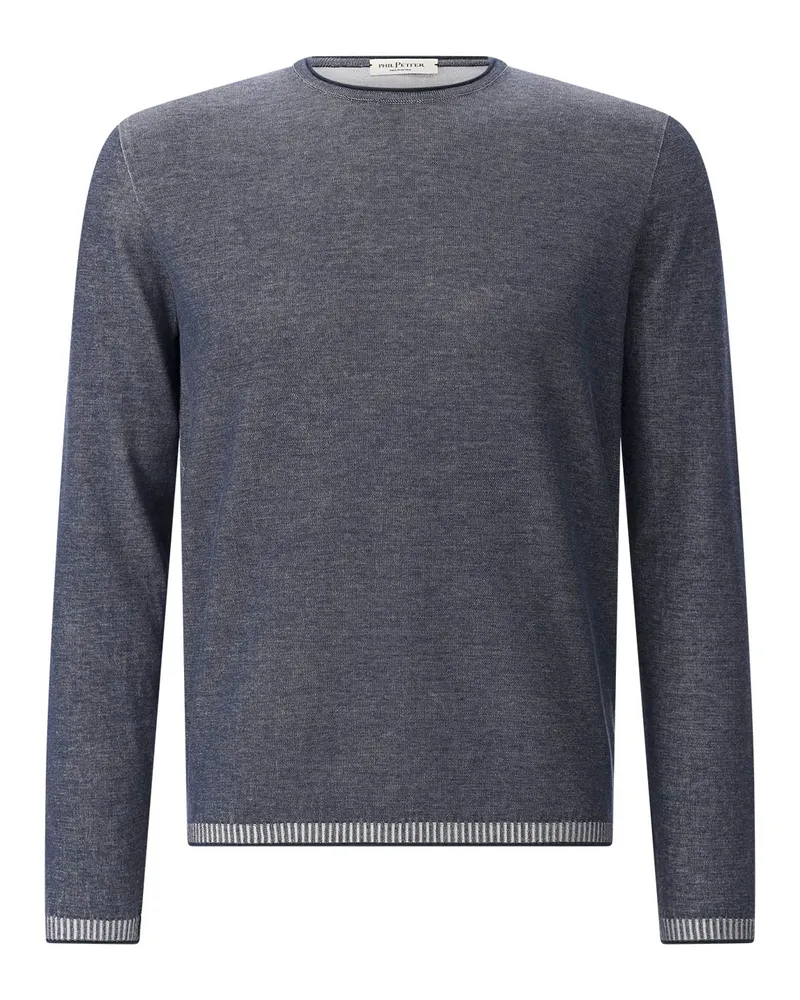 Phil Petter Pullover aus Baumwollstrick Navy