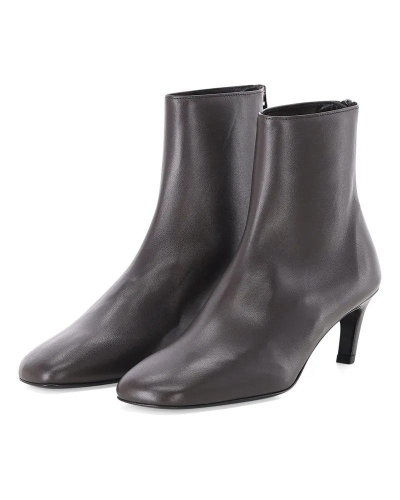 Totême Stiefeletten aus Nappaleder Dunkelbraun