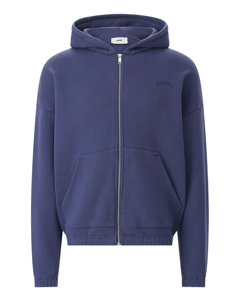 AUTRY Sweatshirtjacke aus Baumwolle Dunkelblau