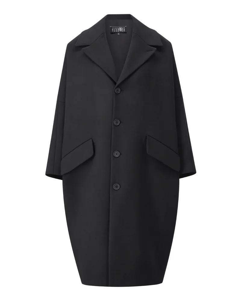 Maison Margiela Oversized Mantel Schwarz