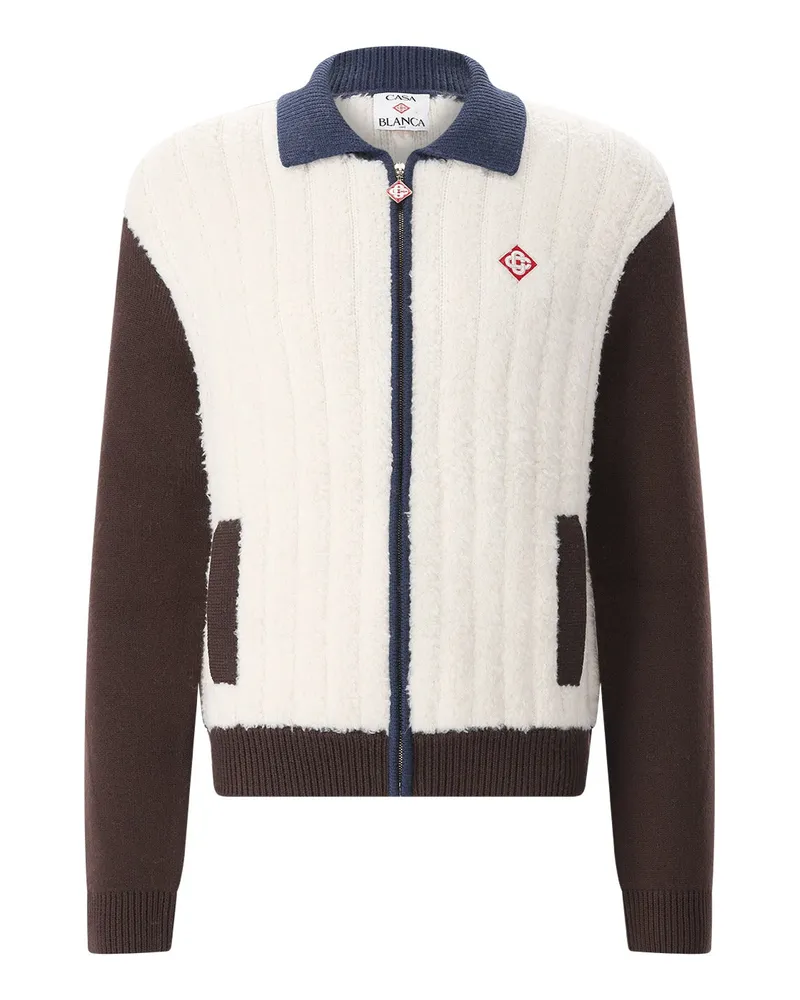 Casablanca Paris Strickjacke aus Woll-Mix Multicolor