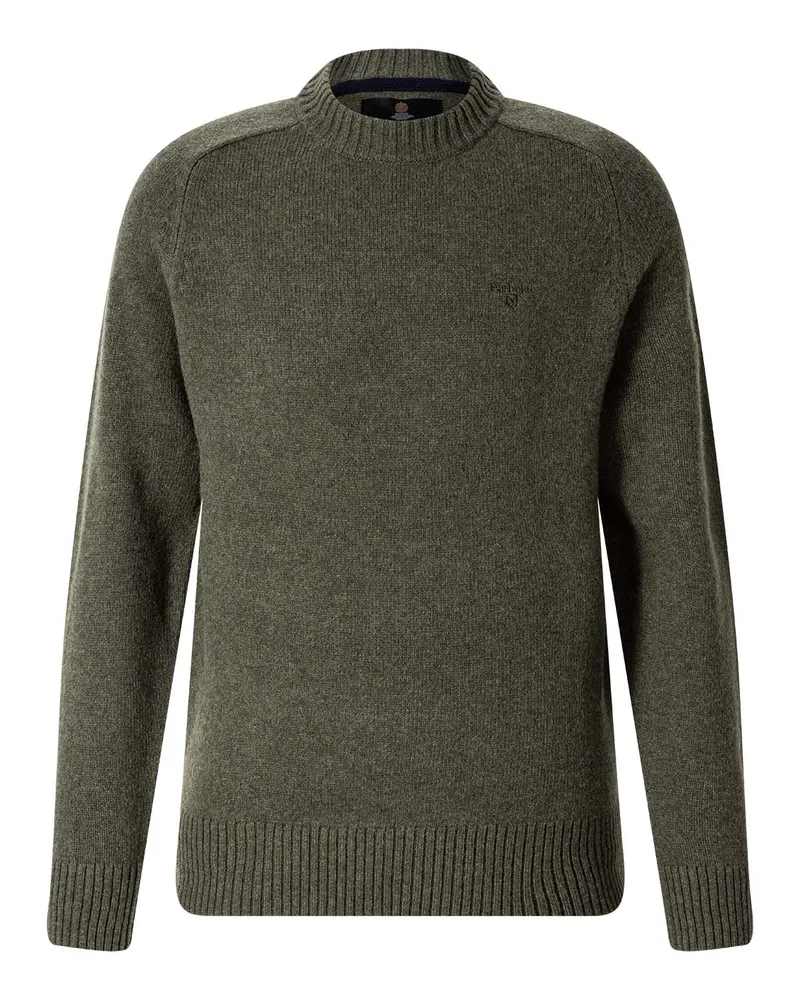 Barbour Pullover Newtown aus Wolle Dunkelgrün