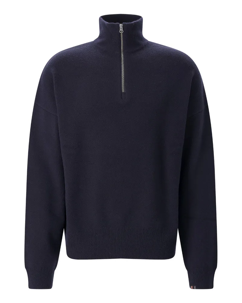 extreme cashmere Troyer Hike aus Kaschmir-Mix Navy