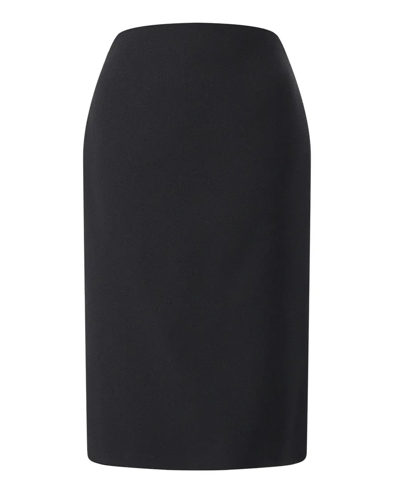 Jil Sander Midirock aus Schurwolle Schwarz