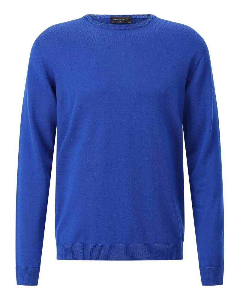 Roberto Collina Pullover aus Merinowolle Blau