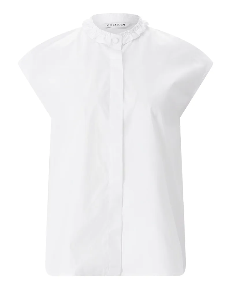 Caliban Bluse aus Baumwollmix Weiß