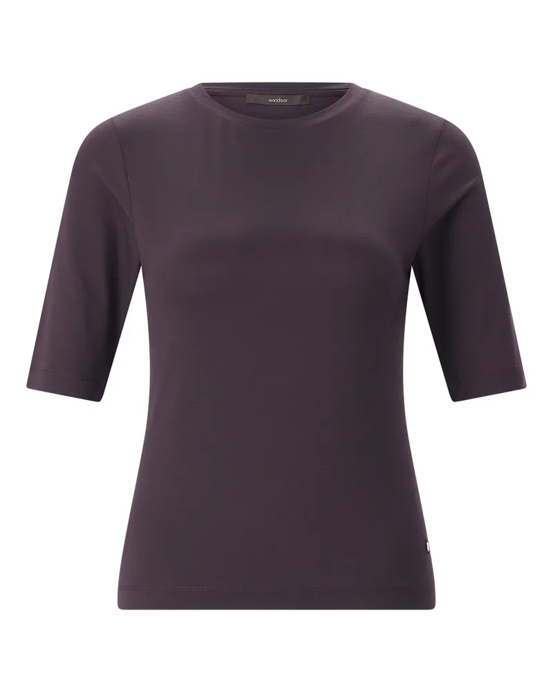 windsor. Slim-Fit T-Shirt Dunkellila