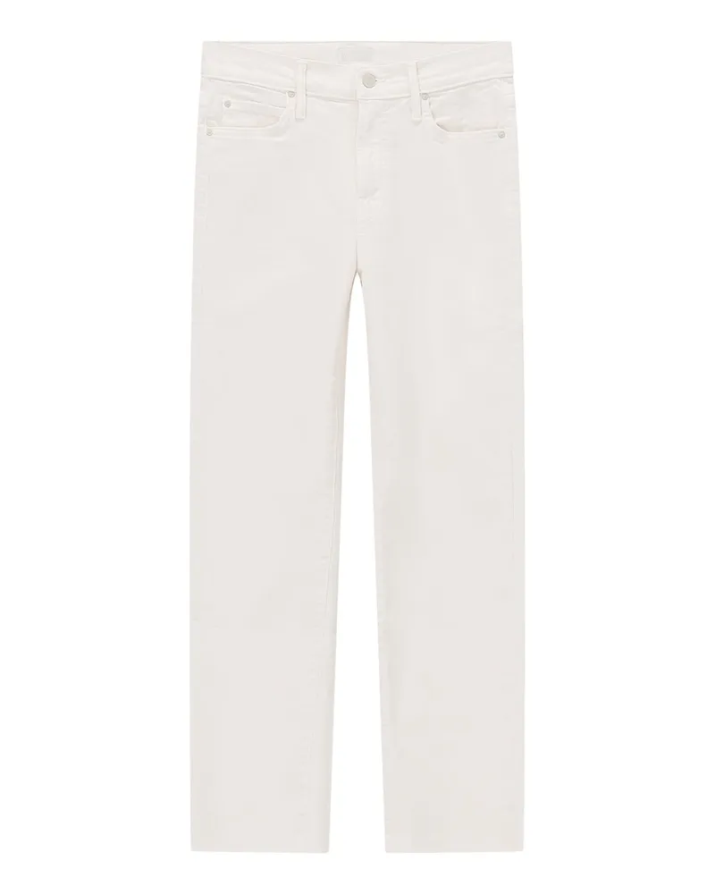 Mother Ankle Snippet Jeans The Rascal Weiß