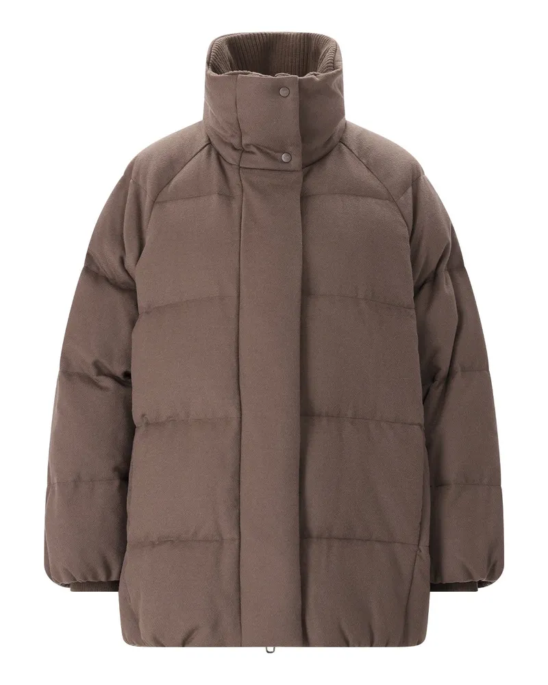 DUNO Jacke Astrid Prato mit Daunen Dunkelbraun