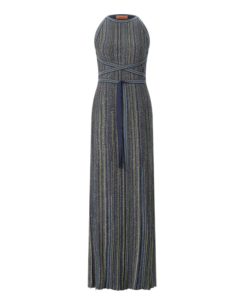 Missoni Maxikleid mit Pailletten Grün