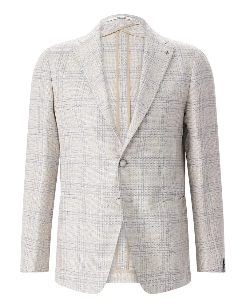 Tagliatore Karriertes Sakko Beige
