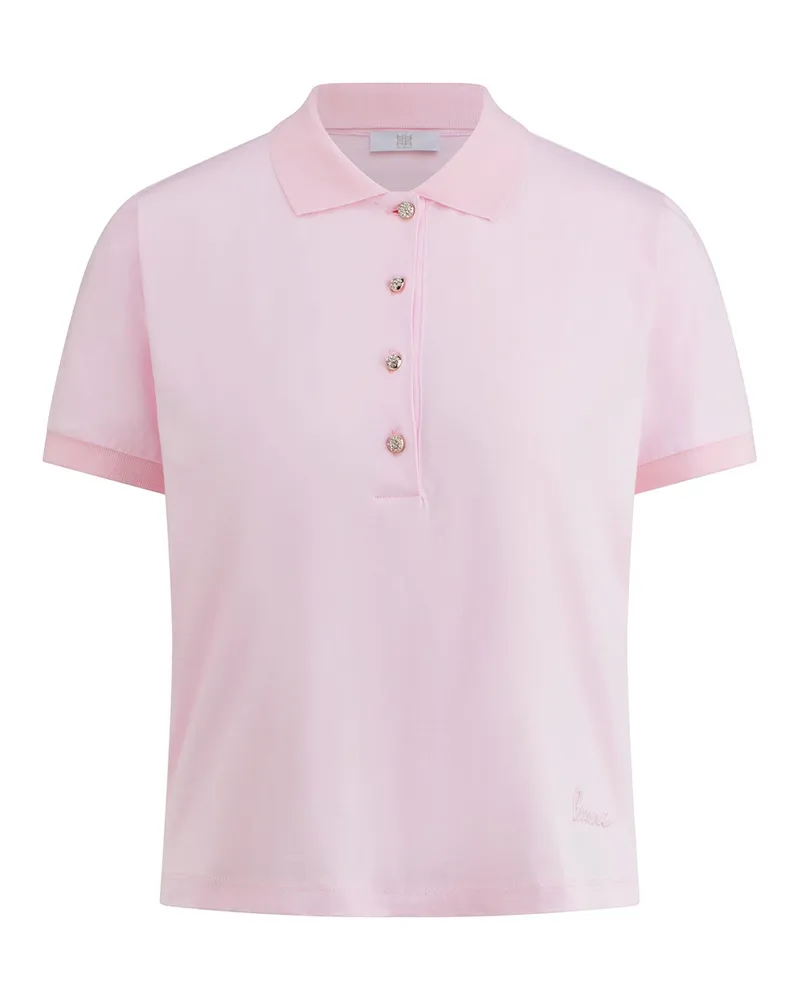 Riani Poloshirt mit Schmuckknöpfen Rosa