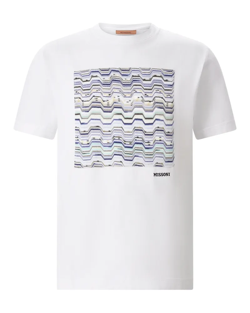 Missoni T-Shirt aus Baumwolle Weiß