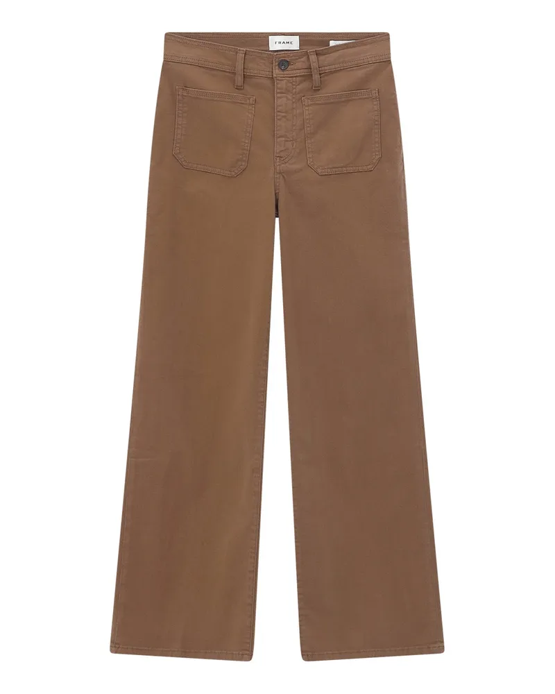 Frame Denim Jeans Le Slim Palazzo Harbor Braun