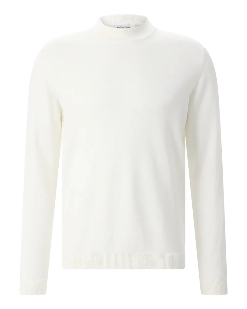 Roberto Collina Longsleeve aus Merinowolle Creme