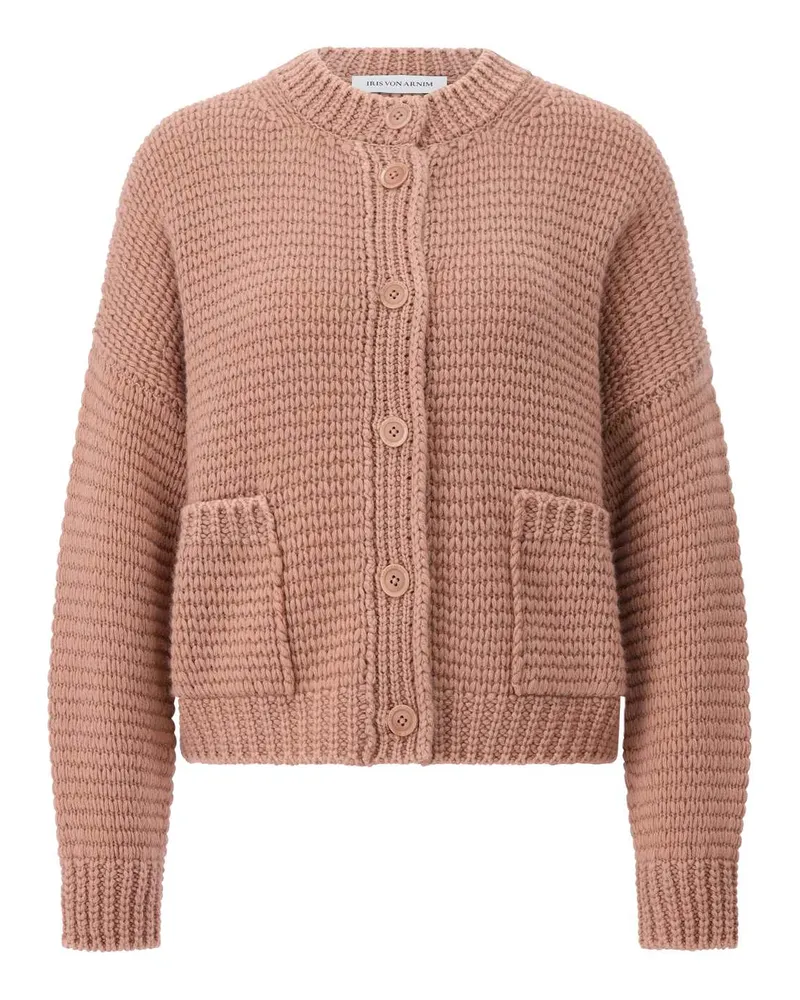 Iris von Arnim Strickjacke Marjorie aus Kaschmir Braun