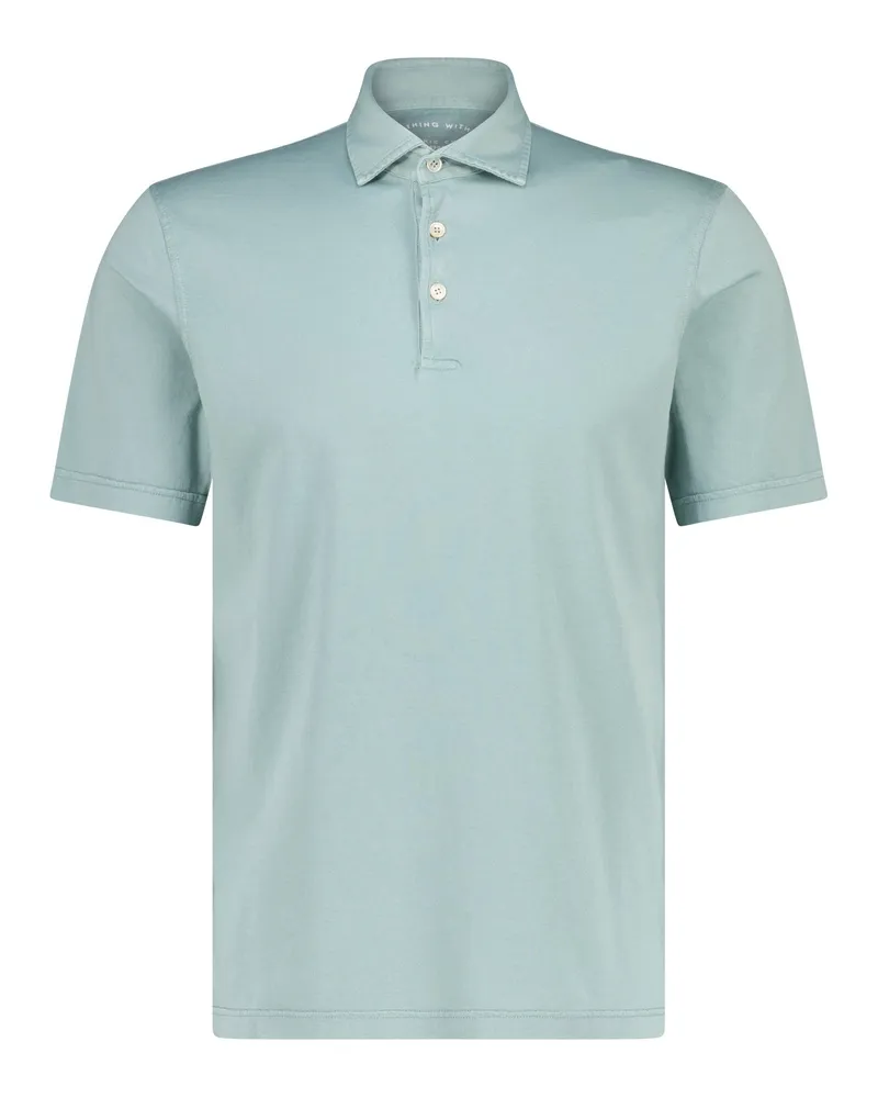 Fedeli Poloshirt aus Baumwolle Hellgrün