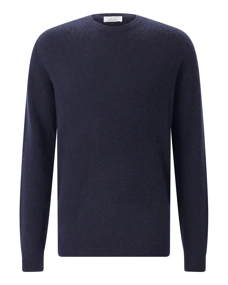 Roberto Collina Pullover aus Kaschmir-Seide-Mix Navy