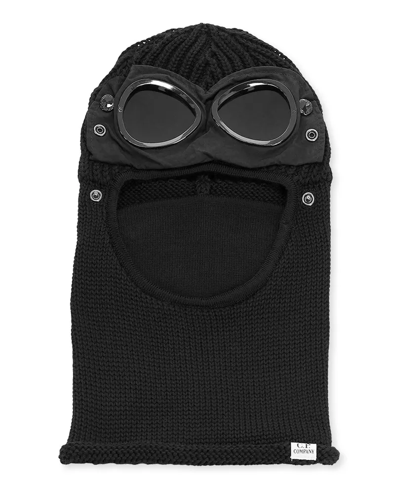 C.P. Company Balaclava mit Goggles Schwarz