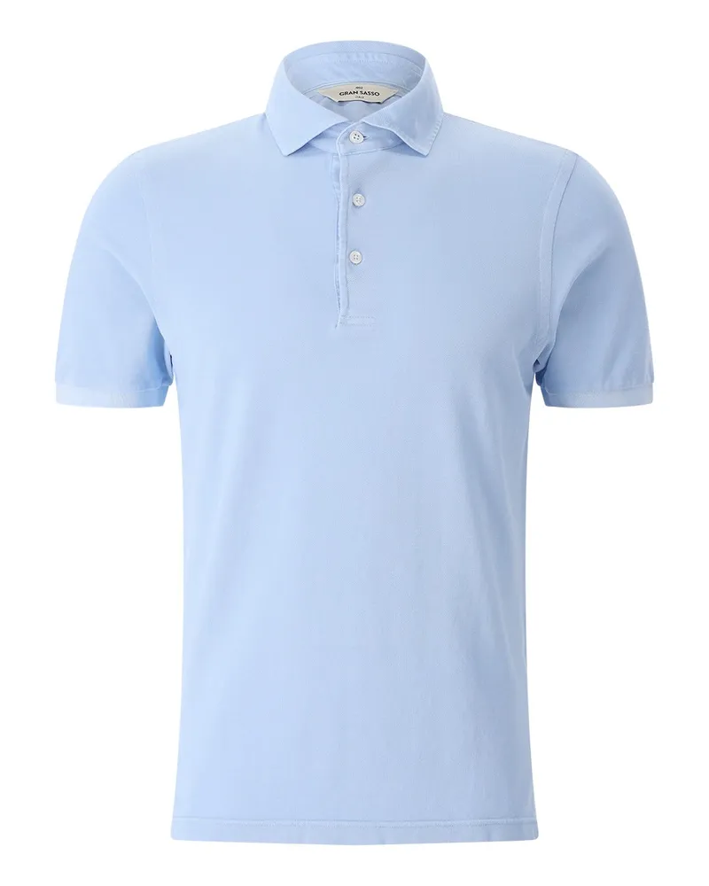 Gran Sasso Poloshirt aus Baumwolle Hellblau